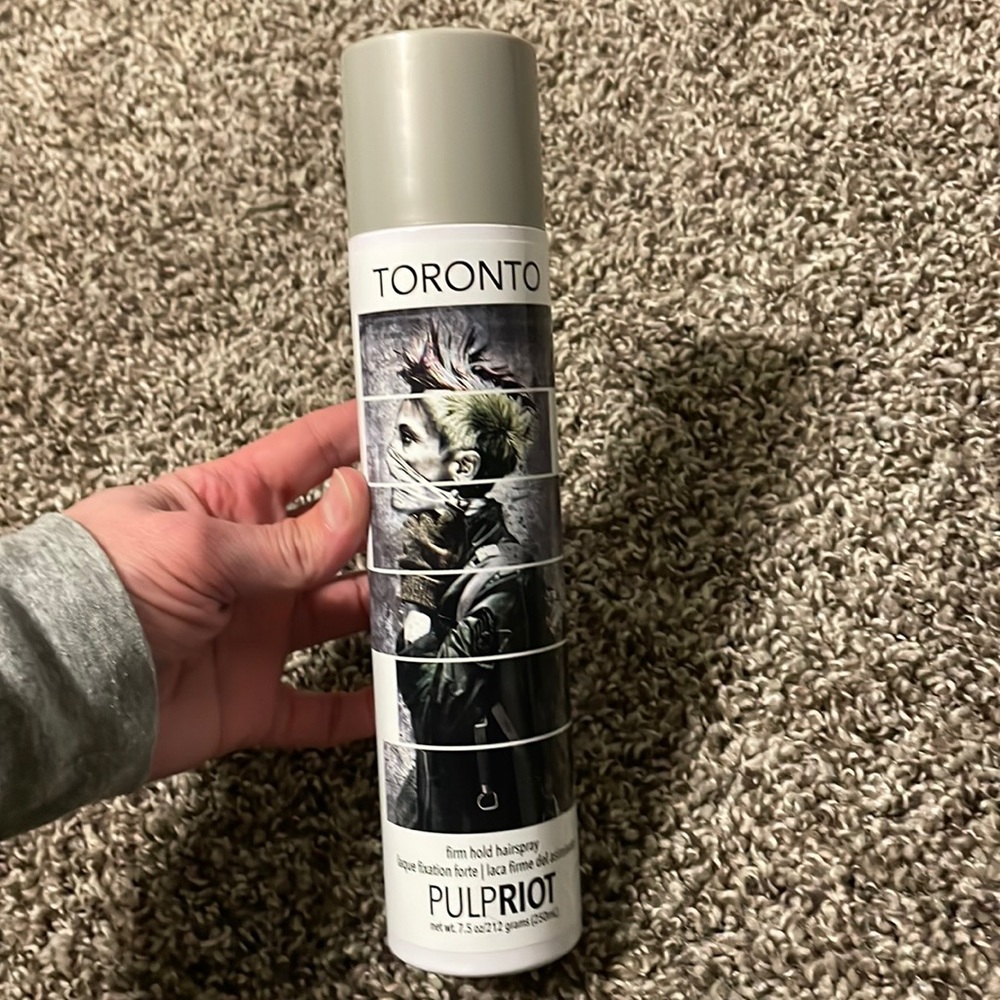 Pulp riot Toronto firm hold hairspray